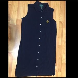 Ralph Lauren|| Navy Polo Button Down Dress